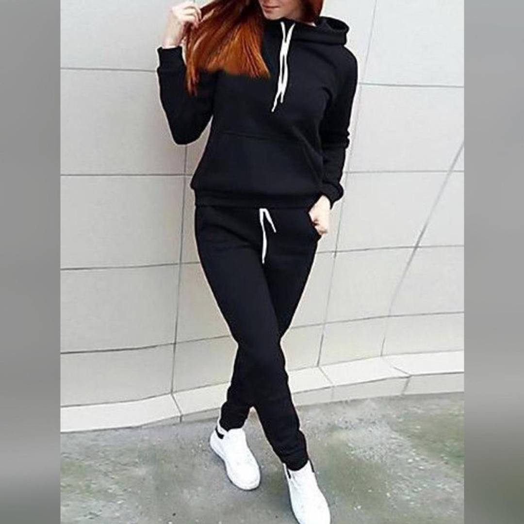 Women's Hooded Sweatshirt & Tracksuit With Cap